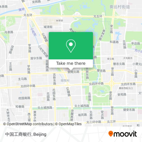 中国工商银行 map