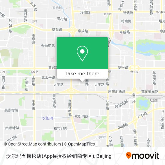 沃尔玛五棵松店(Apple授权经销商专区) map