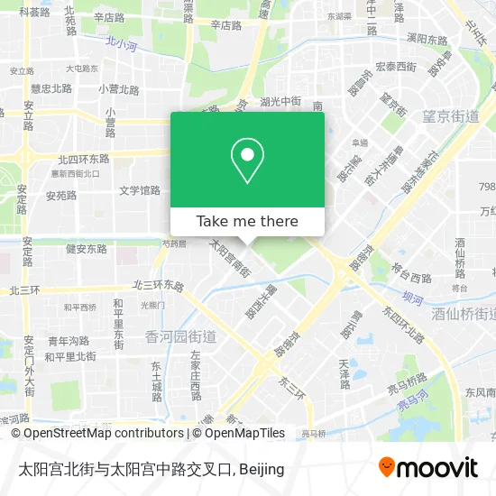 太阳宫北街与太阳宫中路交叉口 map