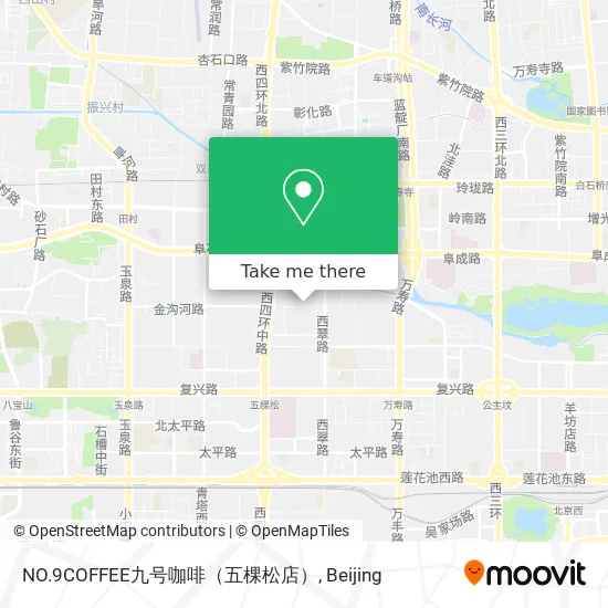 NO.9COFFEE九号咖啡（五棵松店） map