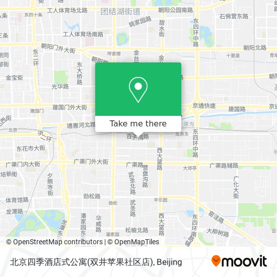 北京四季酒店式公寓(双井苹果社区店) map