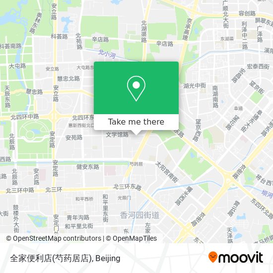 全家便利店(芍药居店) map