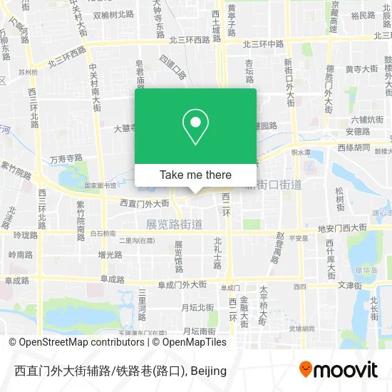 西直门外大街辅路/铁路巷(路口) map