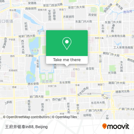 王府井银泰in88 map