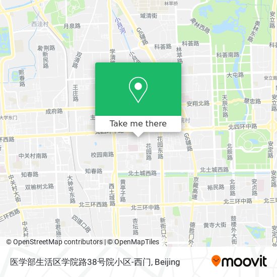 医学部生活区学院路38号院小区-西门 map