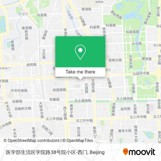 医学部生活区学院路38号院小区-西门 map
