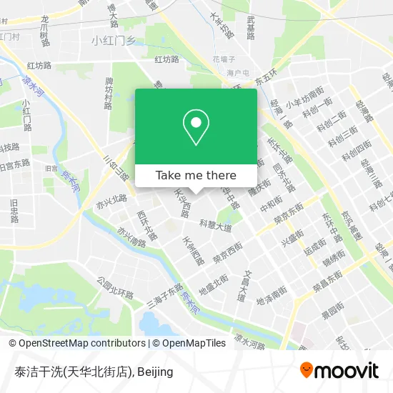 泰洁干洗(天华北街店) map