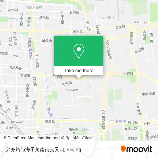 兴亦路与海子角南街交叉口 map