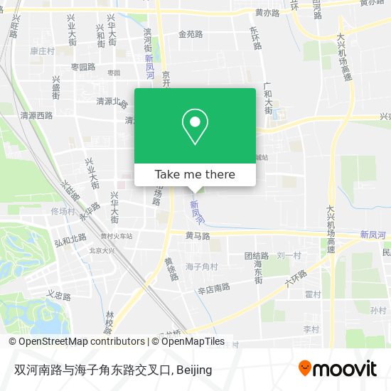 双河南路与海子角东路交叉口 map