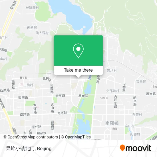 果岭小镇北门 map