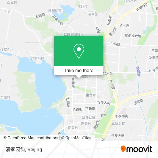 潘家园街 map