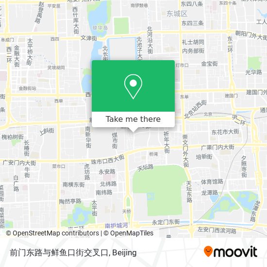 前门东路与鲜鱼口街交叉口 map