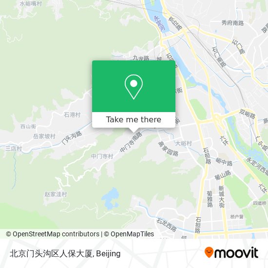 北京门头沟区人保大厦 map