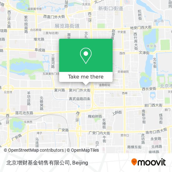 北京增财基金销售有限公司 map