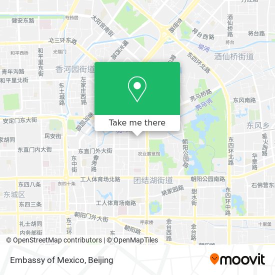 Embassy of Mexico map