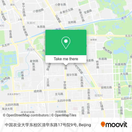 中国农业大学东校区清华东路17号院9号 map