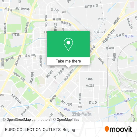 EURO COLLECTION OUTLETS map