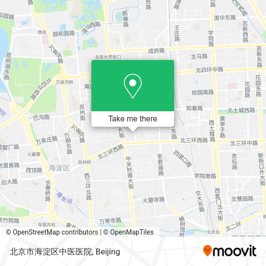 北京市海淀区中医医院 map
