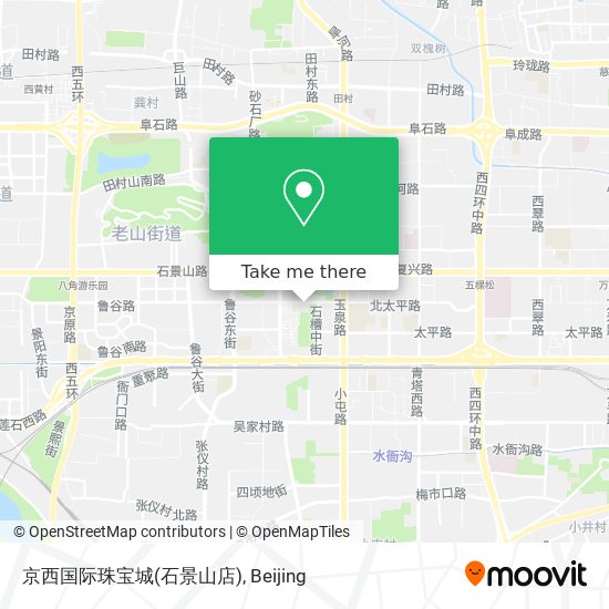 京西国际珠宝城(石景山店) map