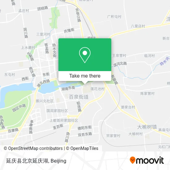 延庆县北京延庆湖 map