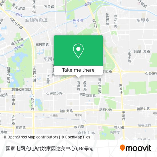 国家电网充电站(姚家园达美中心) map