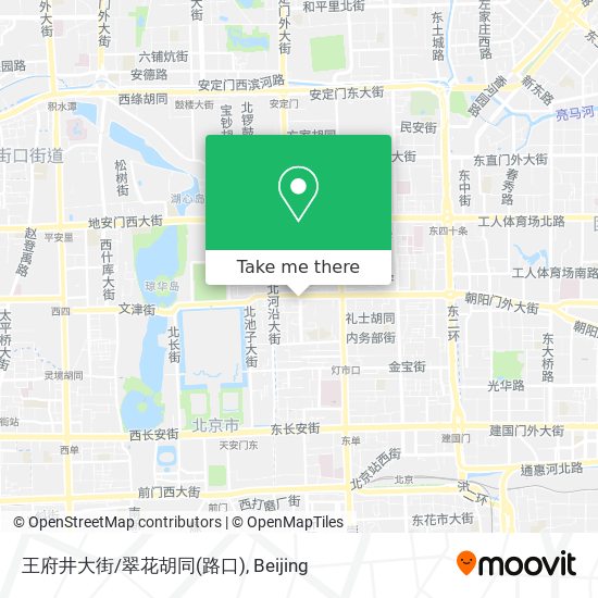 王府井大街/翠花胡同(路口) map