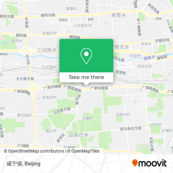 咸宁侯 map