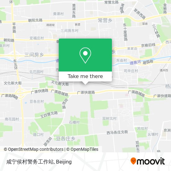 咸宁侯村警务工作站 map