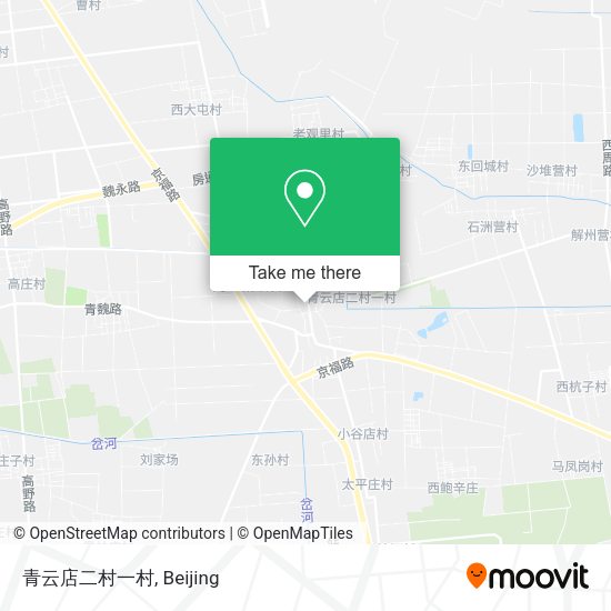 青云店二村一村 map