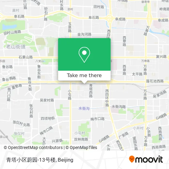 青塔小区蔚园-13号楼 map