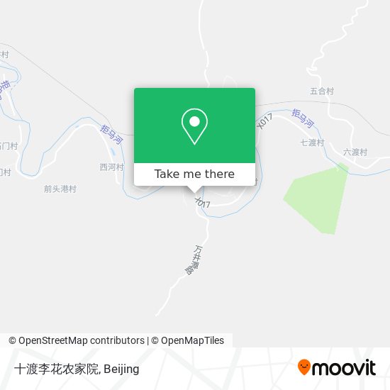 十渡李花农家院 map