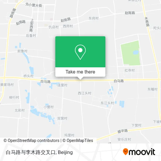 白马路与李木路交叉口 map