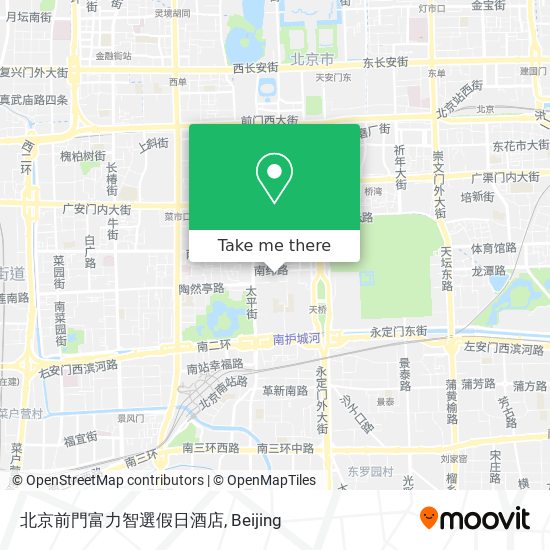 北京前門富力智選假日酒店 map