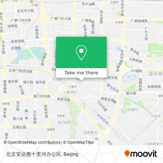 北京安达惠十里河办公区 map
