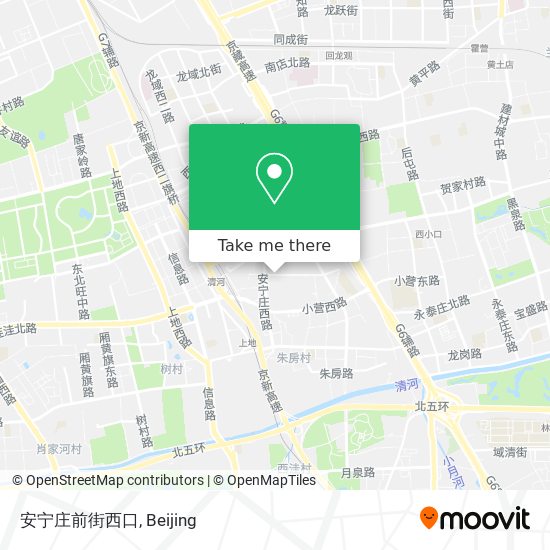 安宁庄前街西口 map