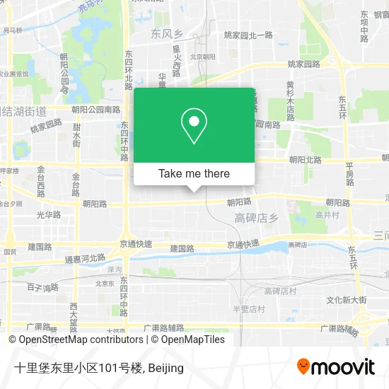 十里堡东里小区101号楼 map