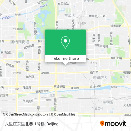 八里庄东里北巷-1号楼 map