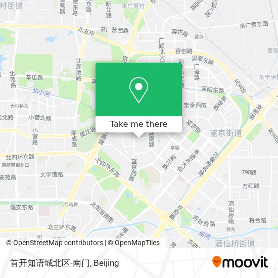 首开知语城北区-南门 map