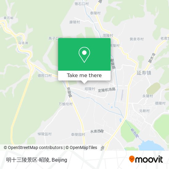 明十三陵景区-昭陵 map