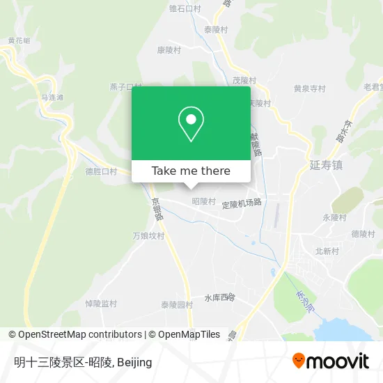 明十三陵景区-昭陵 map