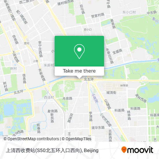 上清西收费站(S50北五环入口西向) map