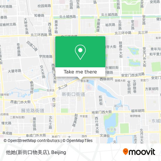 他她(新街口物美店) map