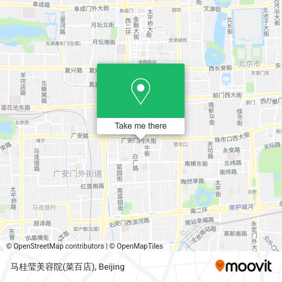 马桂莹美容院(菜百店) map