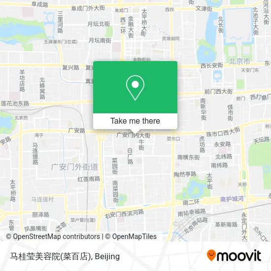 马桂莹美容院(菜百店) map