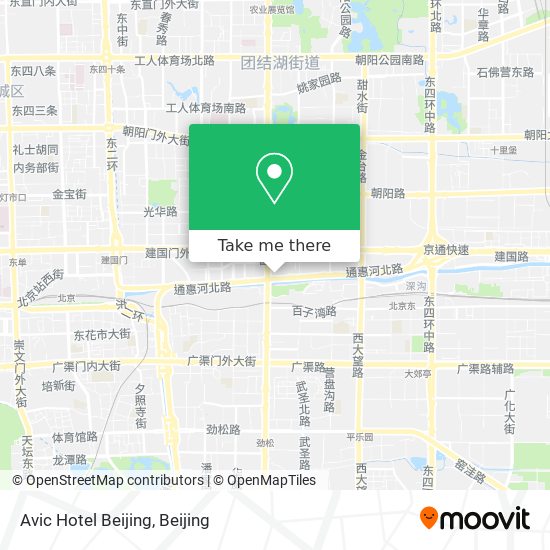 Avic Hotel Beijing map