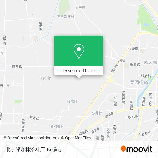北京绿森林涂料厂 map
