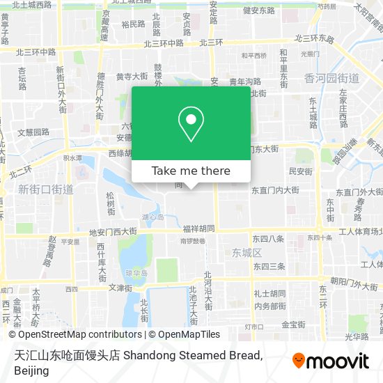 天汇山东呛面馒头店 Shandong Steamed Bread map