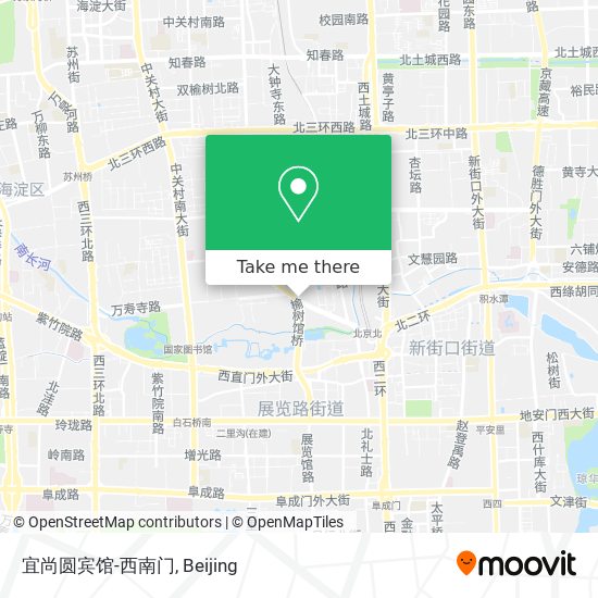 宜尚圆宾馆-西南门 map