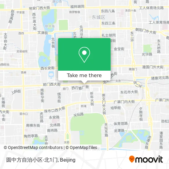 圆中方自治小区-北1门 map