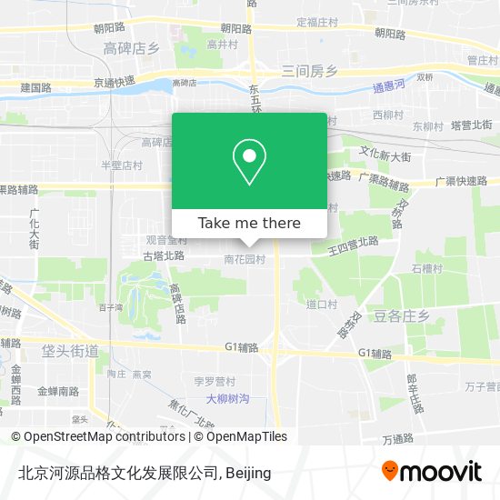 北京河源品格文化发展限公司 map